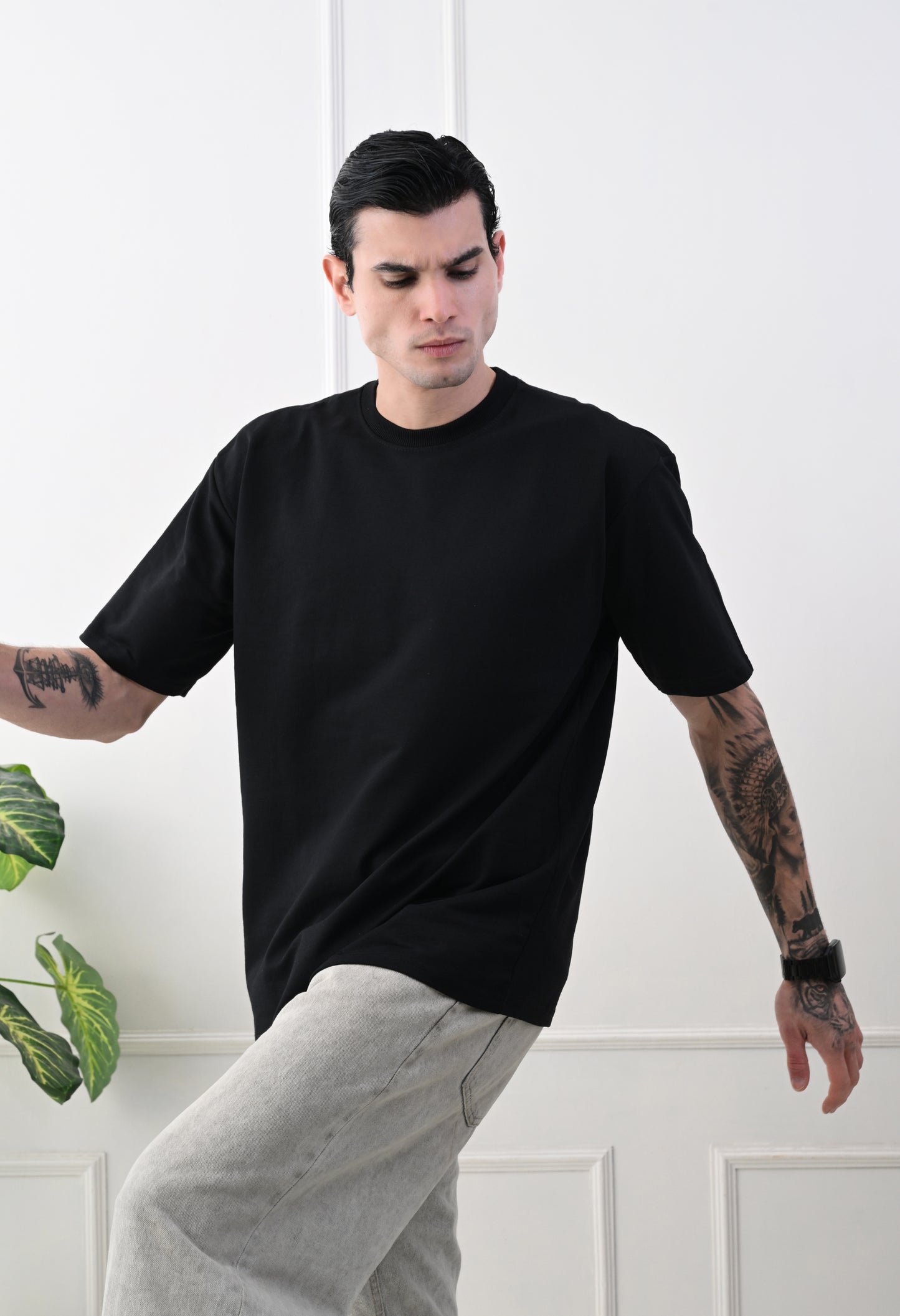 Don't Give Up Printed Oversized T-shirt by GrowSomeBalls