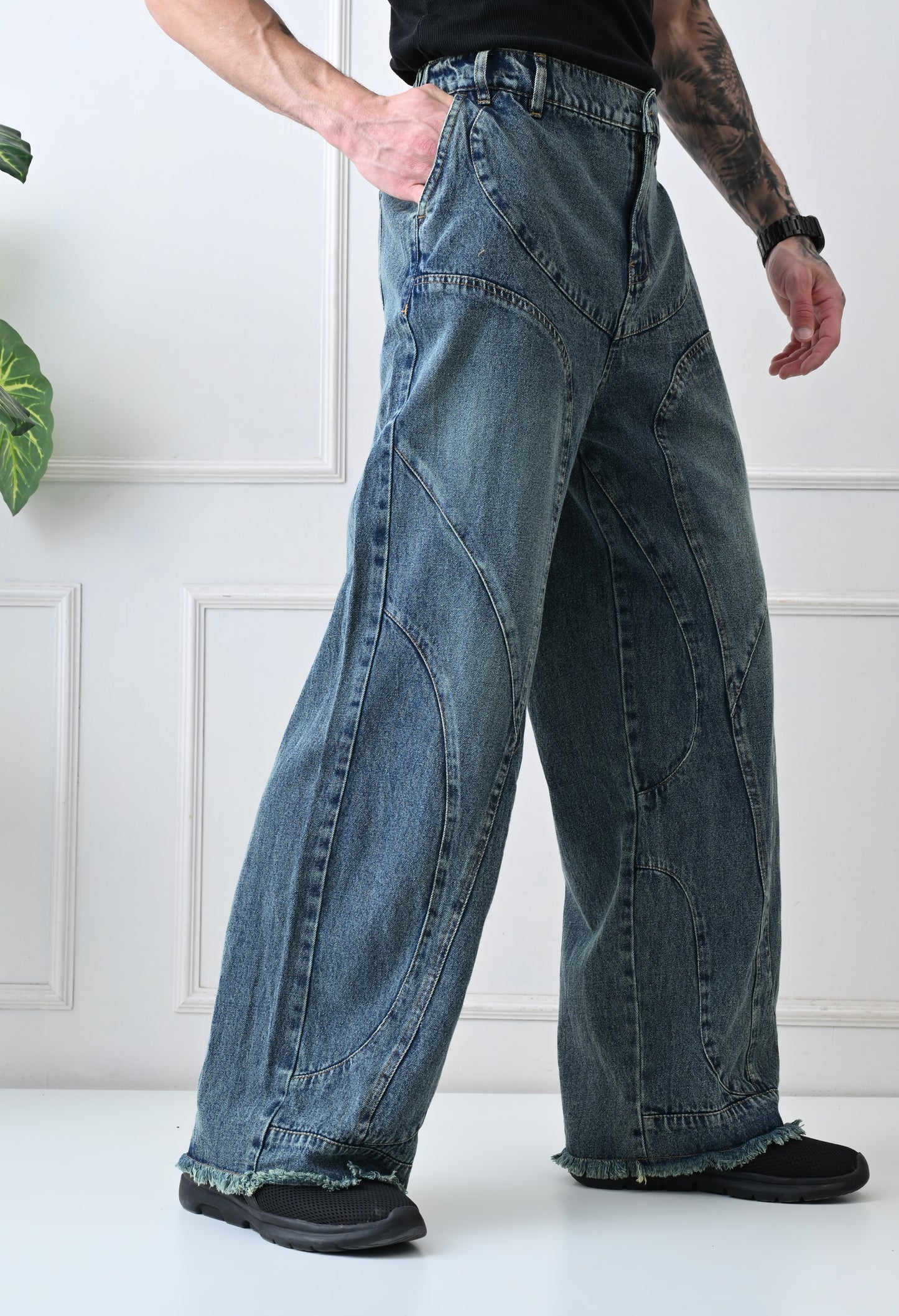 Architect Cut Wide Denim