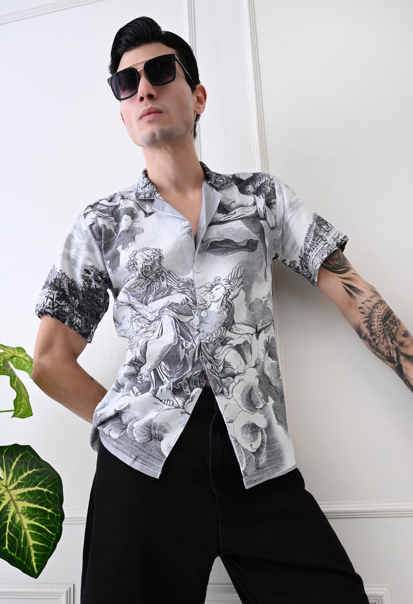 Abstract Noir Resort Shirt