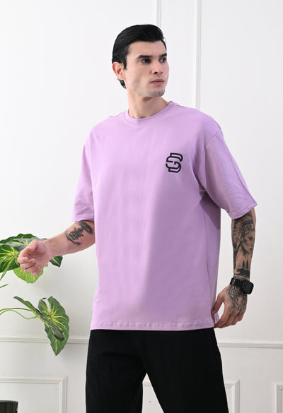 GrowSomeBalls LOGO Lavender Oversized Tshirts