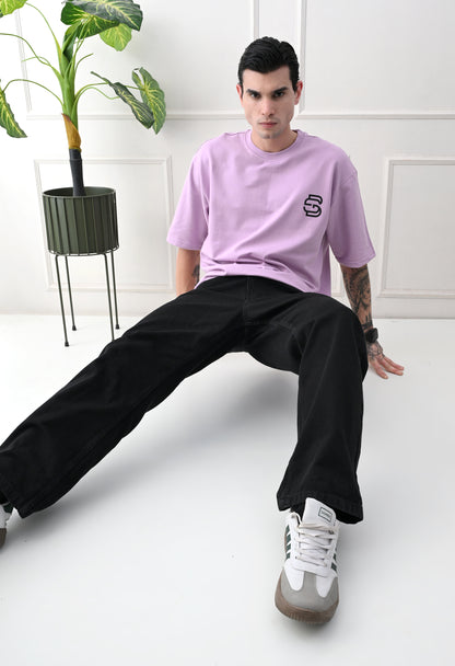 GrowSomeBalls LOGO Lavender Oversized Tshirts