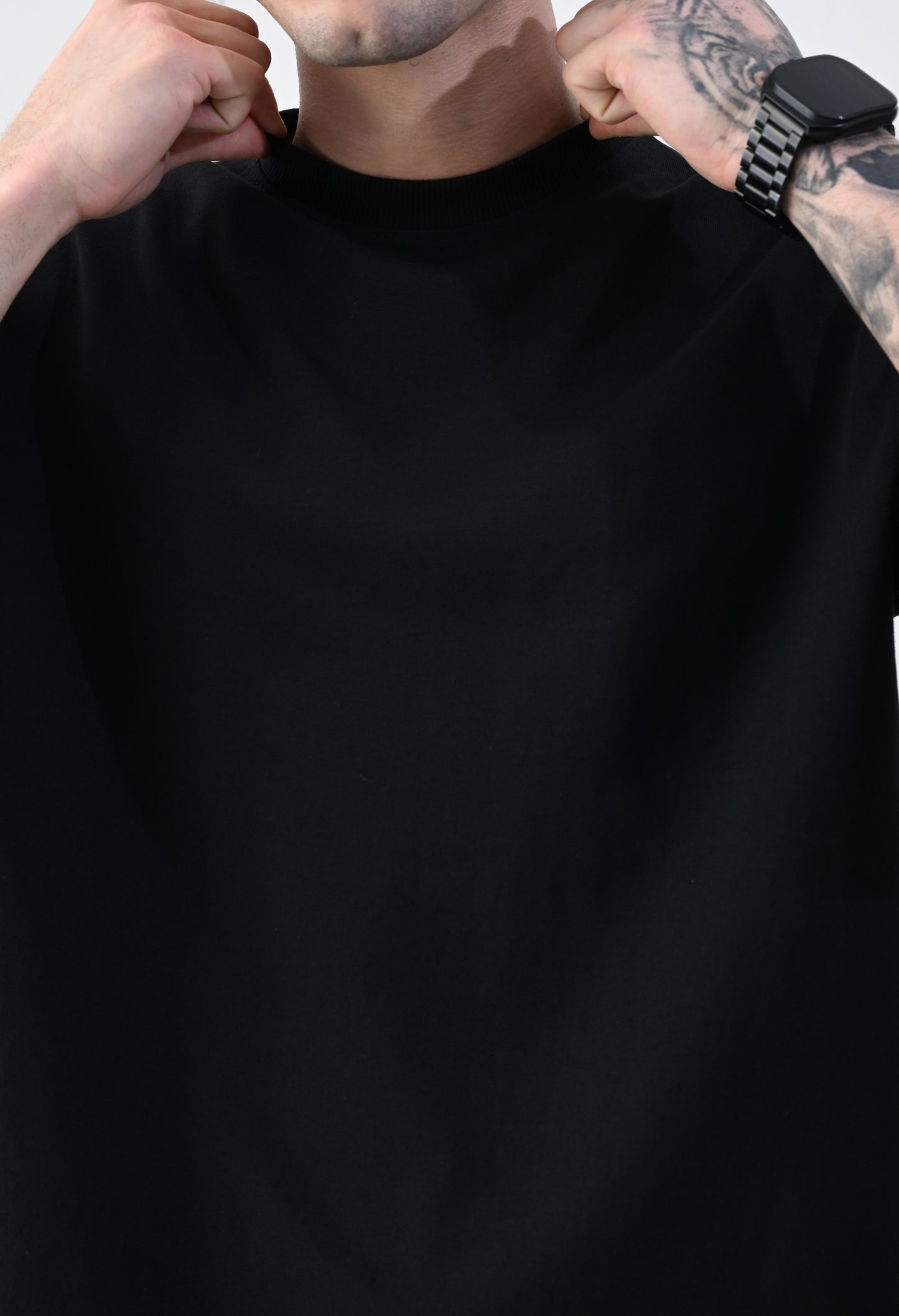 Eternity Printed Black Oversized T-Shirt By GrowSomeBalls