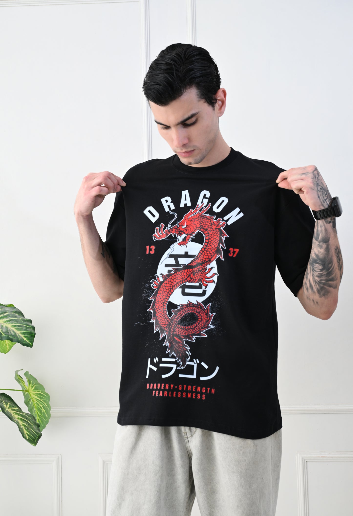 Black Dragon Oversized Tshirt