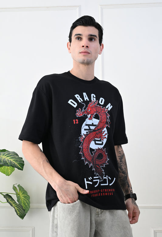 Black Dragon Oversized Tshirt