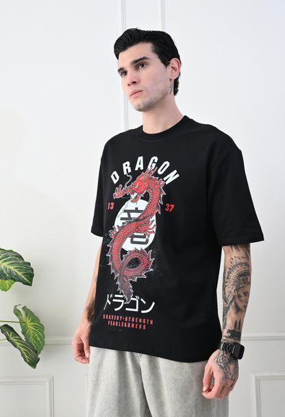 Black Dragon Oversized Tshirt