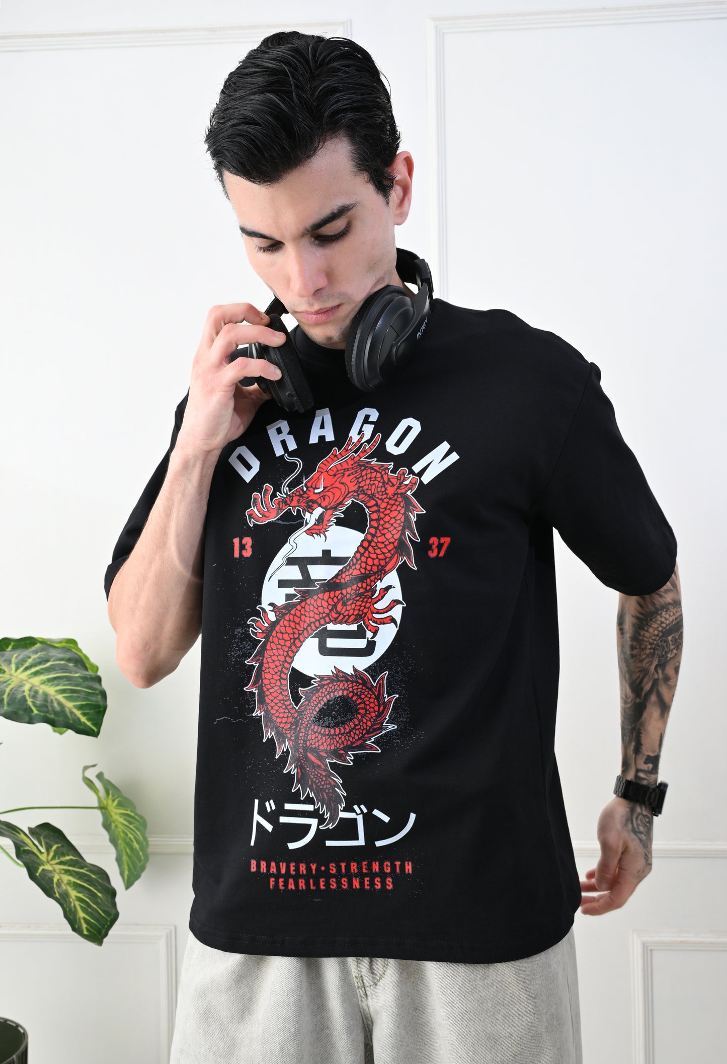 Black Dragon Oversized Tshirt