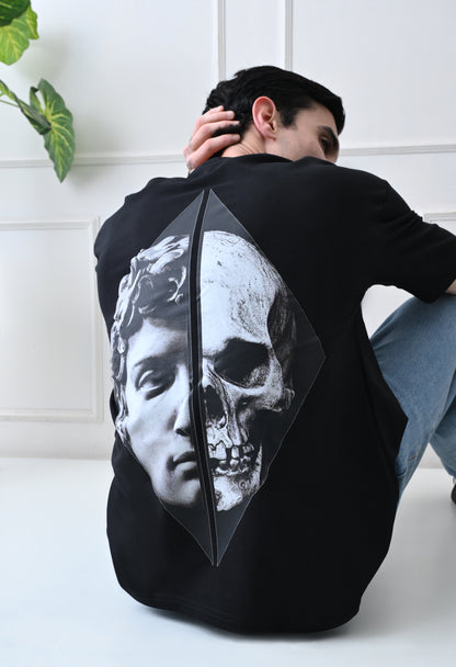 Skull Diamond Printed Oversized T-Shirt By GrowSomeBalls