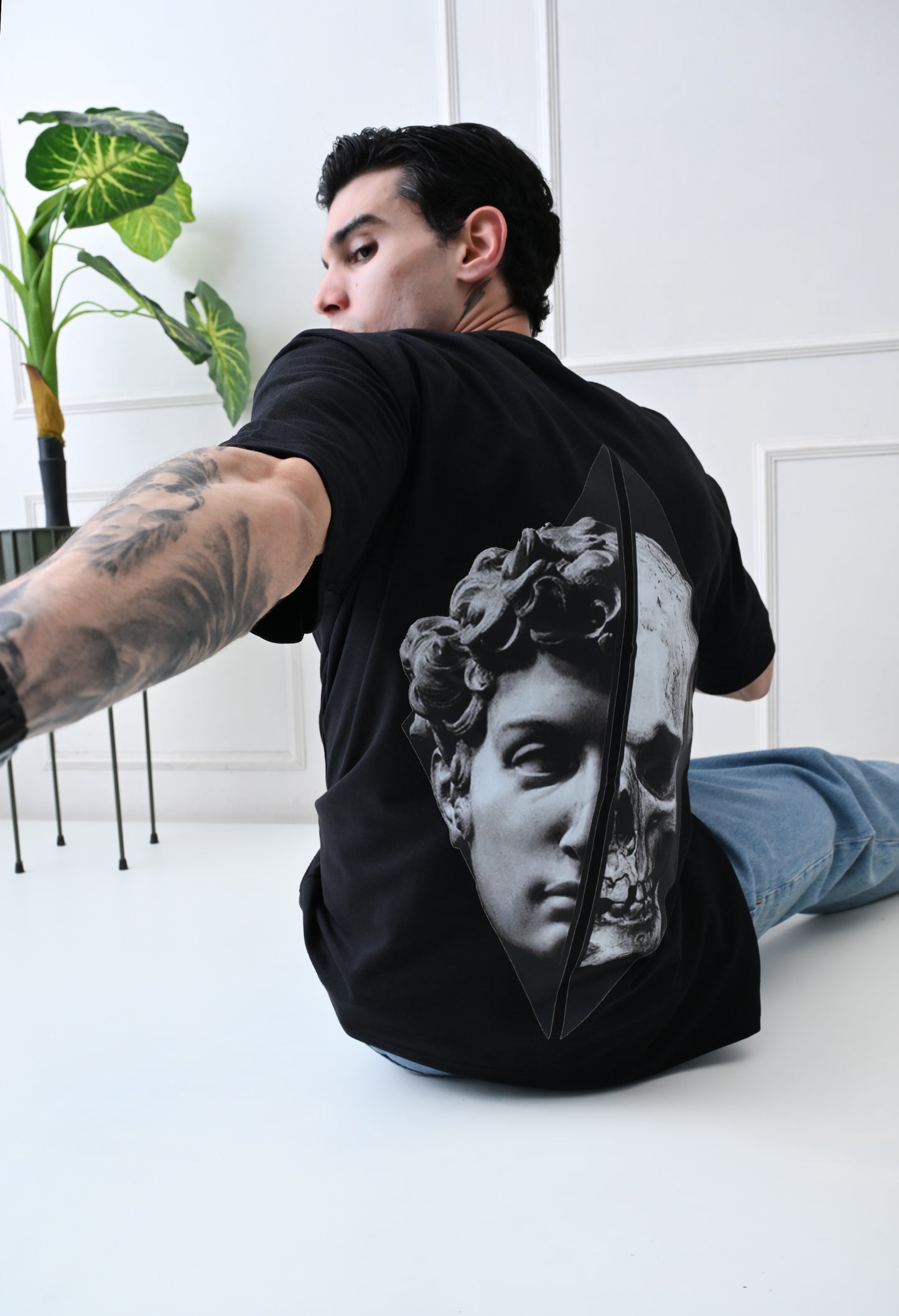 Skull Diamond Printed Oversized T-Shirt By GrowSomeBalls