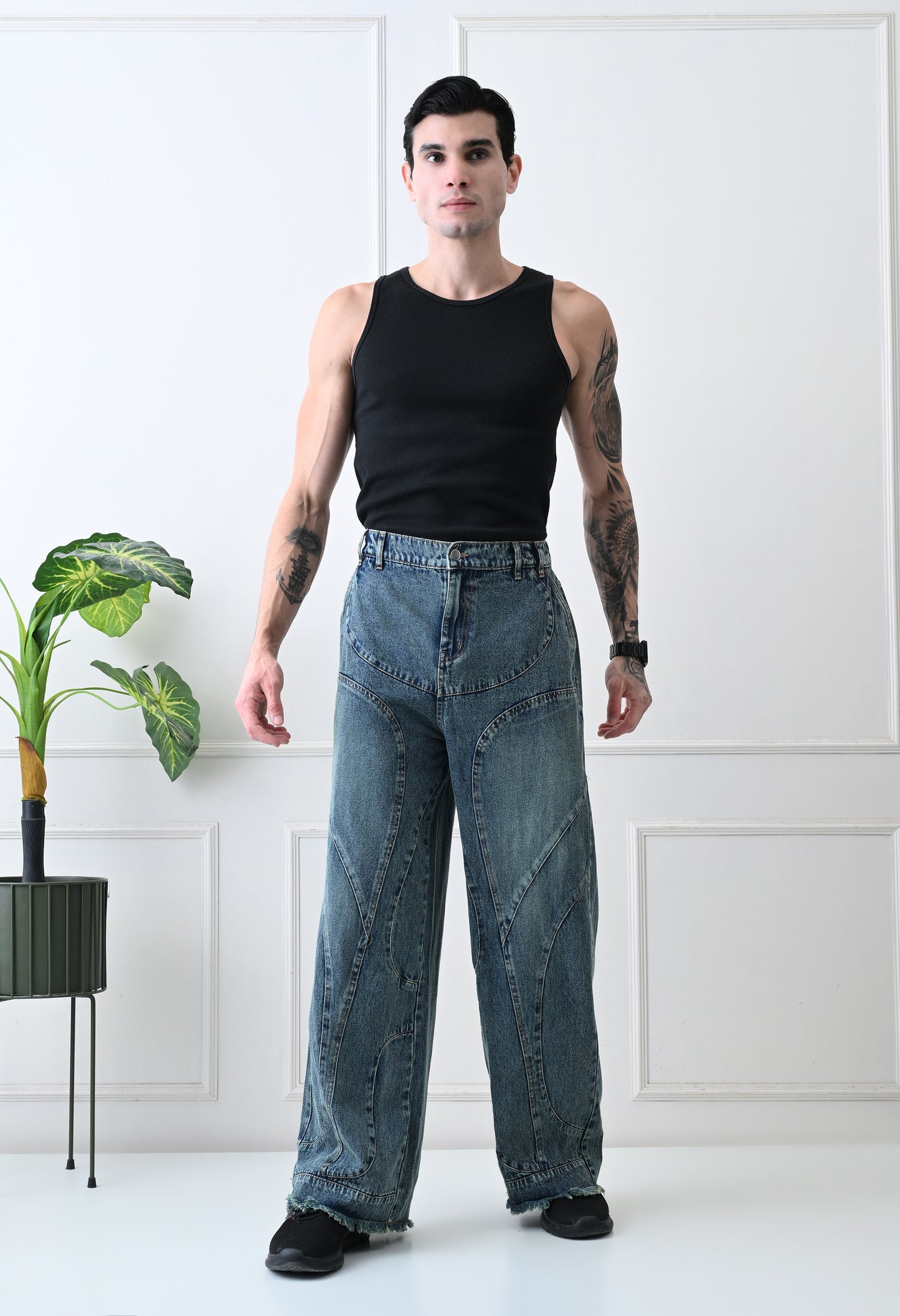 Architect Cut Wide Denim