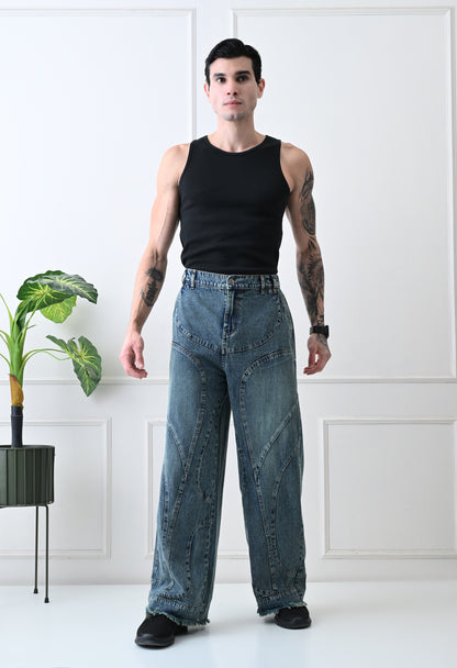 Architect Cut Wide Denim