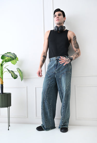 Architect Cut Wide Denim