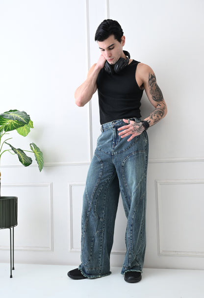 Architect Cut Wide Denim