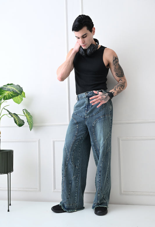 Architect Cut Wide Denim