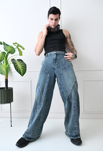 Architect Cut Wide Denim