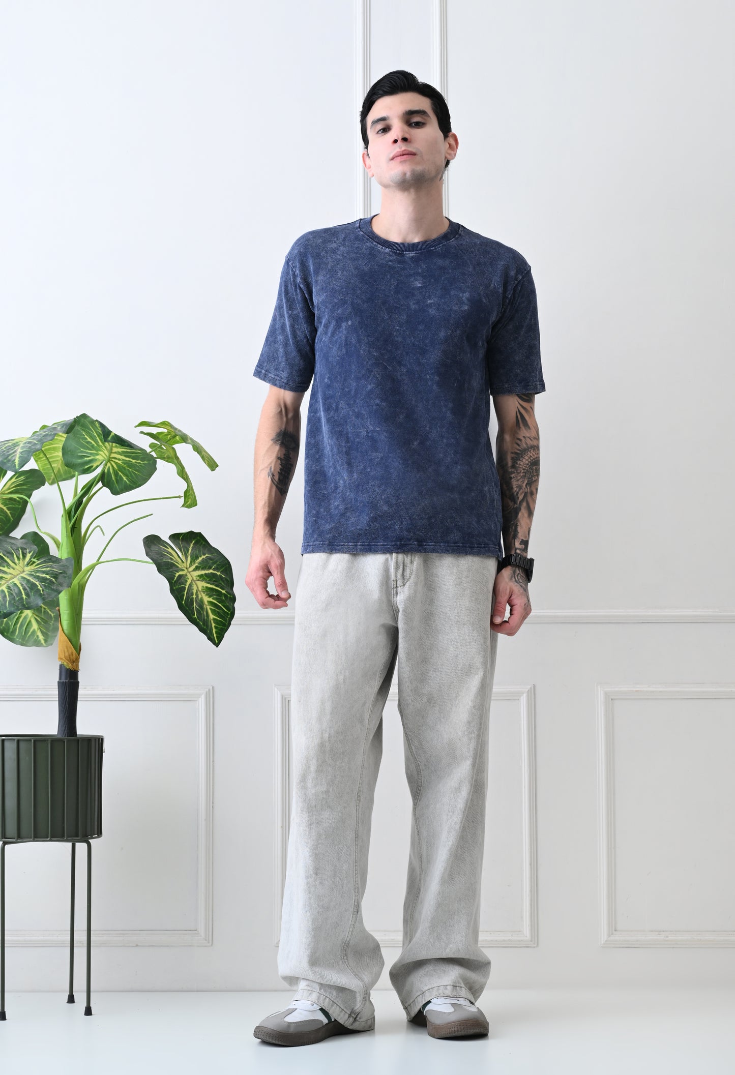 Blue Forest Acid Wash Tshirt By GrowSomeBalls