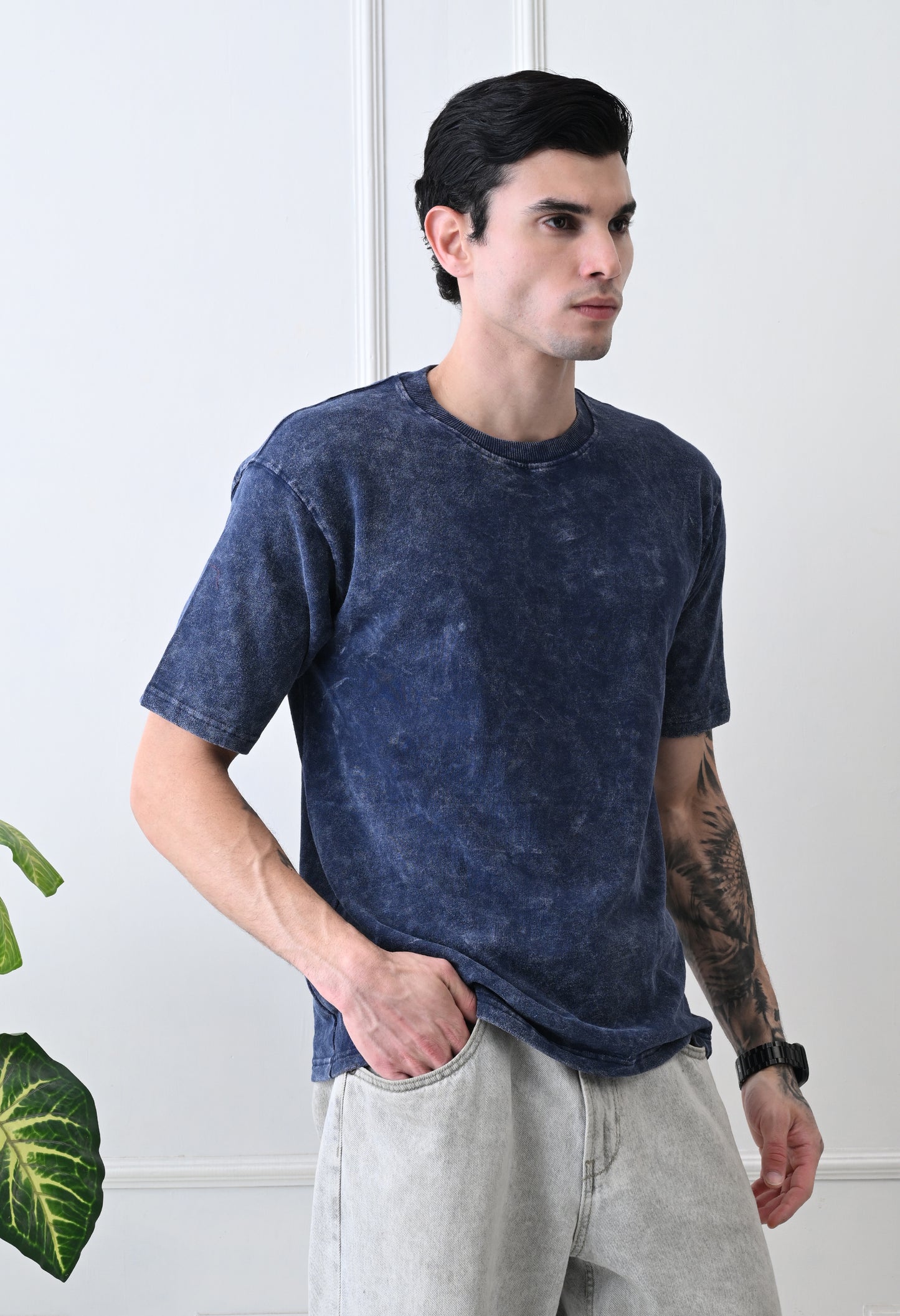 Forest Acid-Wash Oversized Tshirts
