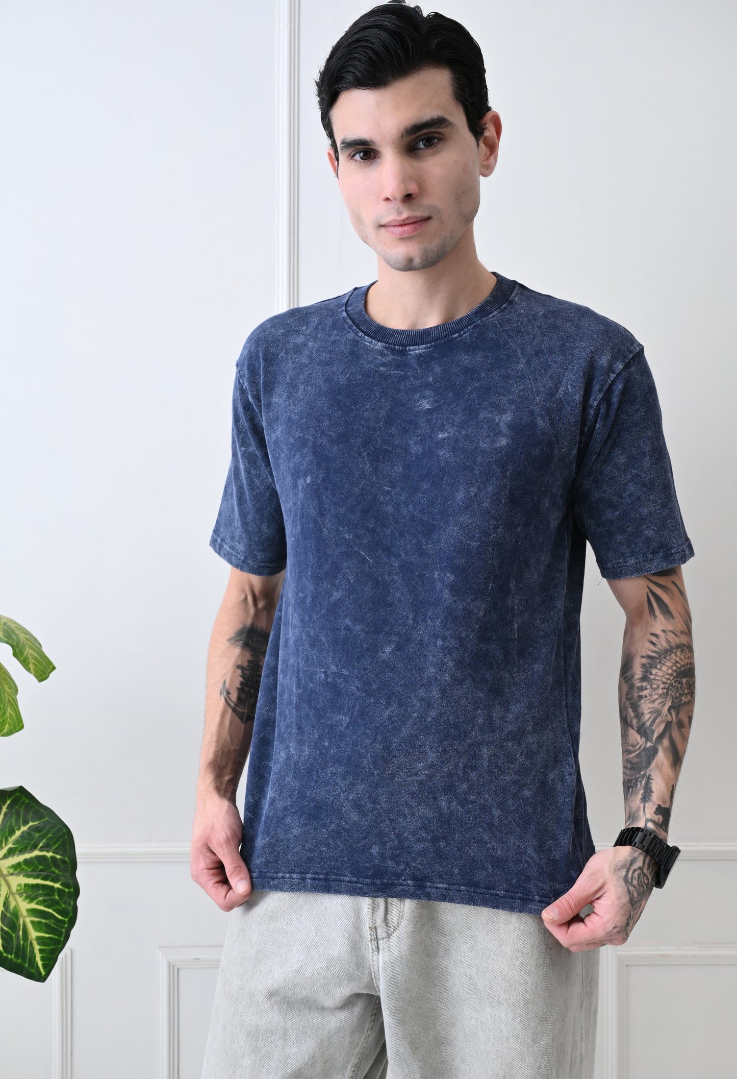 Blue Forest Acid Wash Tshirt By GrowSomeBalls