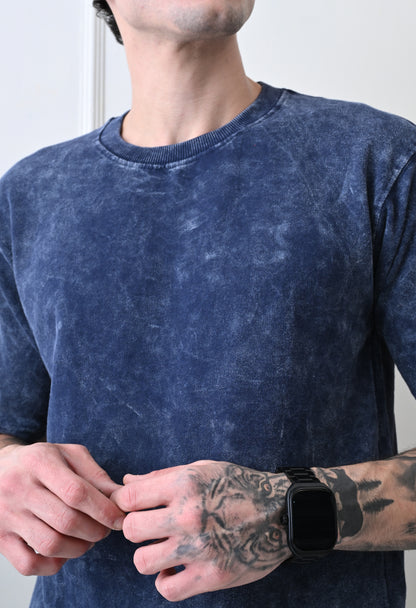 Blue Forest Acid Wash Tshirt By GrowSomeBalls