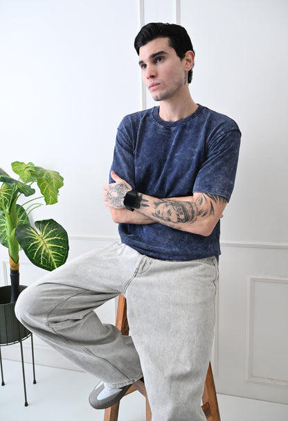 Forest Acid-Wash Oversized Tshirts