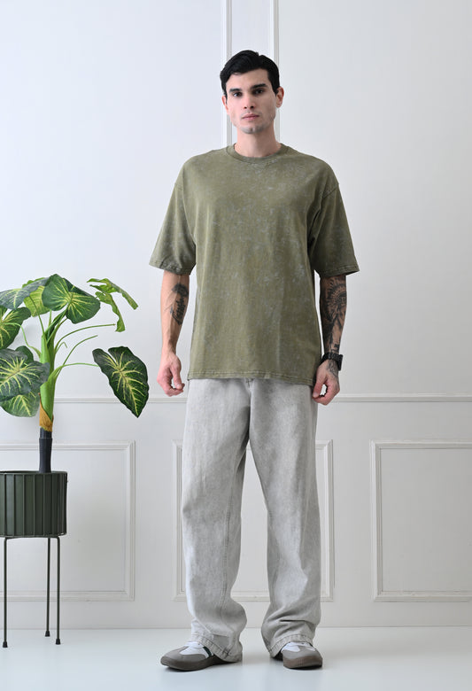 LightGreen AcidWash Tshirts By GrowSomeBalls