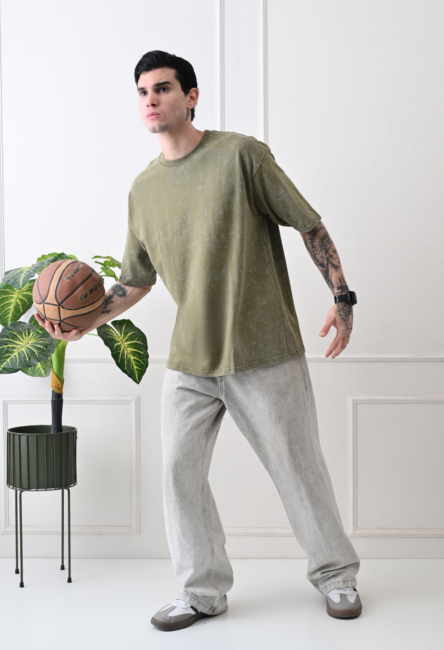 LightGreen AcidWash Tshirts By GrowSomeBalls