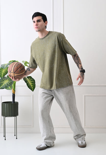 LightGreen AcidWash Tshirts By GrowSomeBalls