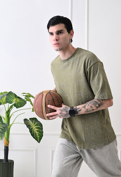 LightGreen AcidWash Tshirts By GrowSomeBalls