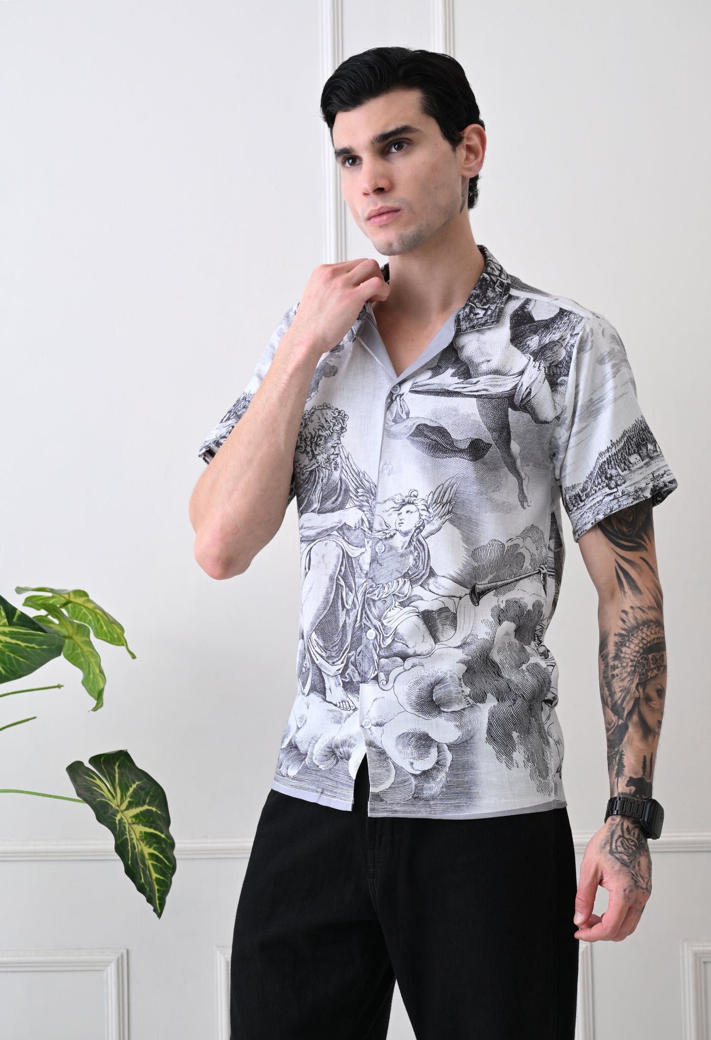 Abstract Noir Resort Shirt
