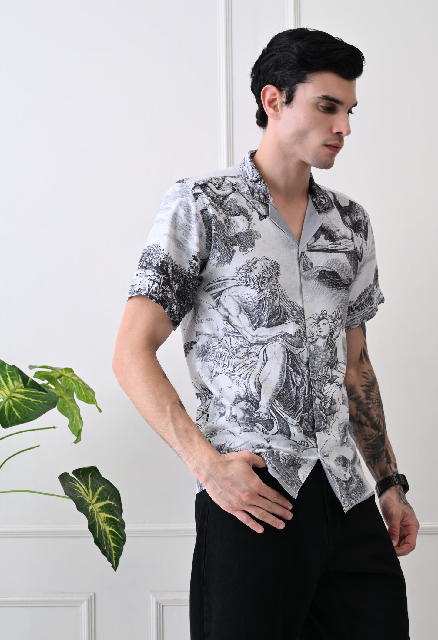 Abstract Noir Resort Shirt