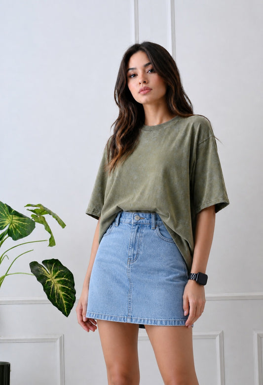 Forest Acidwash Oversized Tshirt