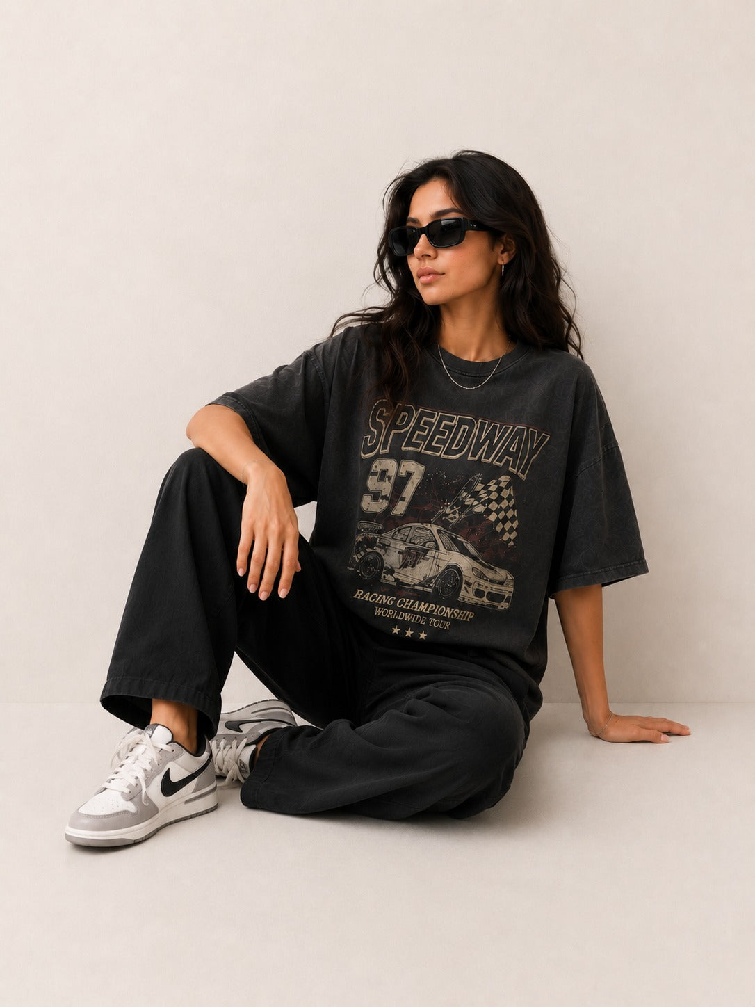 Black Pure Linen Wide Leg Trouser Women