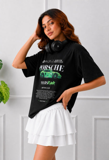Black Porche 911 Oversized Tshirt