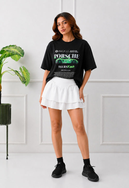 Black Porche 911 Oversized Tshirt