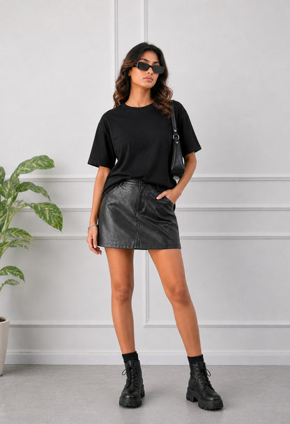 Black Eternity Oversized Tshirt